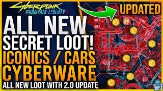 Cyberpunk 2077 ALL 10+ NEW 2.0 CYBERWARE / ICONICS / LEGENDARIES / CARS GUIDE - Added With Patch 2.0