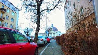 [4K] Walking around Bazylika Rzyms Kokatolicka and Focus Mall Bydgoszcz, Poland