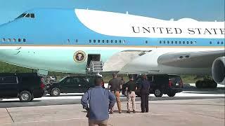 Watch President Joe Biden depart his final presidential vacation in U.S. Virgin Islands