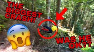 THE BIGGEST MTB CRASH EVER CAUGHT ON CAMERA??!!