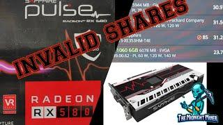 RX 580 Invalid shares