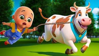 Animal Farm Song (Cow Version) | Five Little Monkeys | Nursery Rhymes and Kids Songs | Baby Bobo