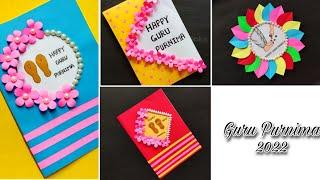 4 DIY Guru Purnima Greeting Card / Handmade Guru Purnima Card For Teachers / Guru Purnima Card