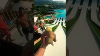 Squishy Monkey's Epic Fan Slide Adventure!