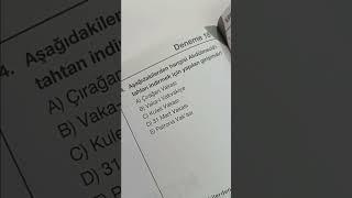 2024 KPSS TYT TARİH SORU CEVAP #yks #önlisans #ortaöğretim