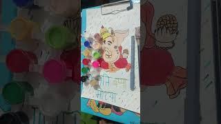 Ganesha painting ️,#youtubeshorts #sorts #trending #painting