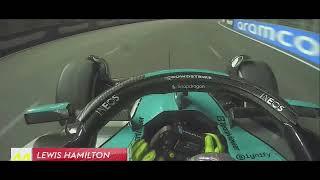 Lewis Hamilton's cool down Lap Singapore.