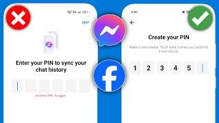 How to Reset End-to-end Encrypted Chat PIN Code on Messenger 2024 | Forgot Messenger PIN code