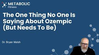 The Problem With Ozempic That No One Is Talking About (But needs to be)