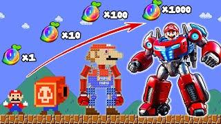 Super Mario Bros. But Every Seed Makes Mario Become ROBOT | God Mario