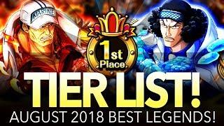 GLOBAL TIER LIST! Best Legends September 2018 (One Piece Treasure Cruise - Global)