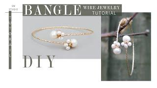 Open Bangle/DIY BANGLE/Wire Wrap Bracelet Tutorial/DIY Jewelry/DIY Accessories/How to make