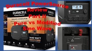 Duracell PowerSource 660 Review Part2 Modified Sine Wave