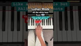 Lydian Mode easy tutorial #piano #musictheory #scale #mode
