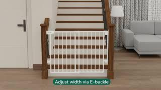 Babelio 29.7-46.5" Baby/Pet Gate - Ultimate Safety & Convenience for Your Home!