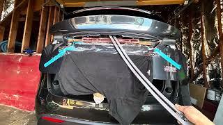 @dentexperts  Paintless Dent Repair or #pdr for #teslamodelx top of hatch door #dentrepair.