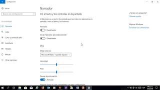 Como Activar o Desactivar el Narrador en Windows 10.