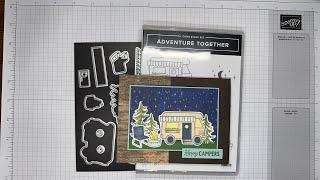 Stampin’ Up! Adventure Together Happy Campers Card Tutorial #diy #papercrafting #cardmaking