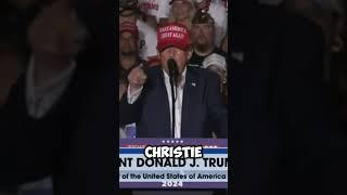 Donald Trump Rambles about Chris Christie and Bacon #shorts