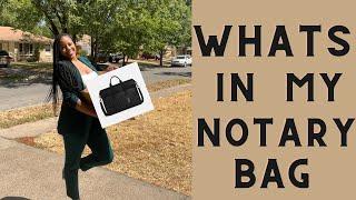 What To Keep In Your Bag As A Notary | Whats In My Notary Bag | Dallas Texas Notary