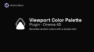 Viewport Color Palette Plugin - for Cinema 4D