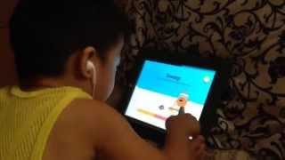 3 year old Kai playing Dumb ways to die 2