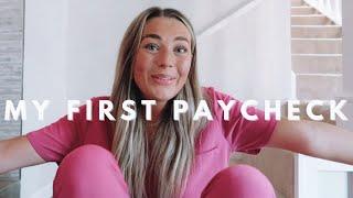 HOW MUCH I MAKE AS A NEW GRAD REGISTERED NURSE | my first paycheck + ER night shift differential