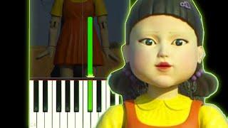 SQUID GAME DOLL SONG ON PIANO