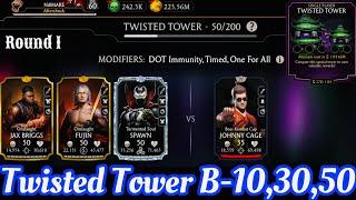 Twisted Tower Boss Battle 10,30 & 50 Fight + Reward MK Mobile