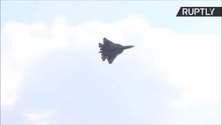 Sukhoi Su-57 solo demonstration at MAKS 2019