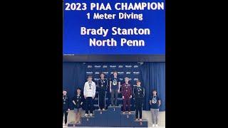 Brady Stanton 2023 PIAA State Diving Champion