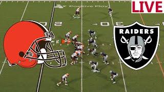 LIVECleveland Browns  vs Las Vegas Raiders  / NFL LIVESTREAM /NFL Week 4/Madden NFL