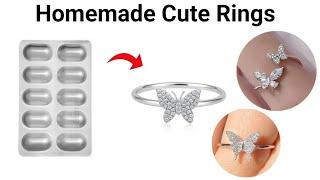 DIY homemade couple love rings/how to make rings from waste/best ring ever!