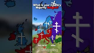 What is your Country Majority Religion? #europe #map #geography #mapping #enfemapping