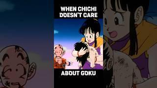 When Chichi doesn't care about Goku..!