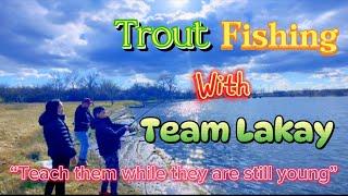 Episode 58:Trout fishing with Team Lakay“teach them while they are still young”#fishing#troutfishing