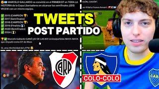 DAVOO XENEIZE REACCIONA A TWEETS POST PARTIDO RIVER PLATE VS COLO COLO