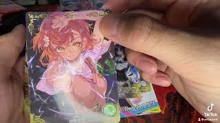 Goddess story tcg  anime waifu cards from alixpress booster display opening asmr random #tcg #anime