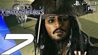 Kingdom Hearts 3 - English Walkthrough Part 7 - Pirates of the Caribbean World (Full Game) PS4 PRO