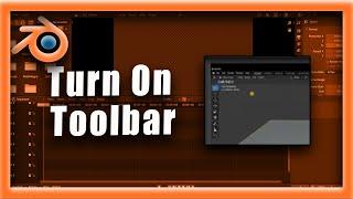Blender Tutorial: How To Fix Or Turn On Toolbar In Blender