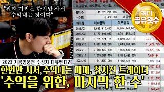 [2023 키움 다큐-청사진 1부] "진짜 기법은 한 번만 사서 수익을 내는 것" 말도 안 되는 승률로 올해만 1억을?!