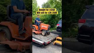 Kubota? Yes! #tractor #diesel #mower #flipping #flip #lawn #lawnmower #marketplace #facebook #tips