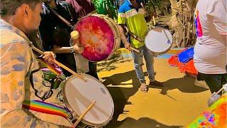 DRUMMER आणि थाप ढोल वाल्यांने TRENDING SONG  वर कडक वाजवलं | Shree Krupa band Satpati Palghar