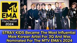 STRAY KIDS Became The Most Influential Male Korean Artist For 3Q And Was Nominated For The MTV EMA's