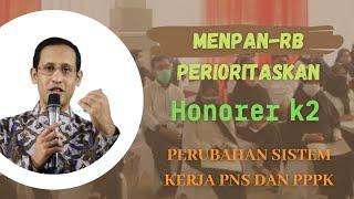 Menpan_RB Perioritaskan HONORER K2 Perubahan Sistem Kerja PNS dan PPPK