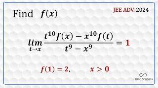 Find f(x) ( JEE ADV 2024) #1