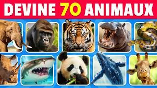 Devine 70 ANIMAUX GÉANTS en 3 secondes  | FACILE à IMPOSSIBLE