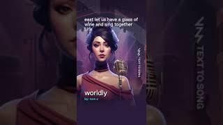 (01) worldly with #Voicemod Text to Song 試試看A.I.功能. 看以後能不能幫 #張雨生 做 MV #shorts #ai