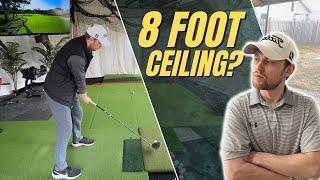 8' Ceiling? No Problem (kind of) - How I Play Golf in My Garage #golf