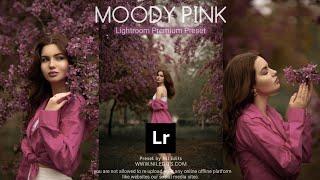 Moody Pink Lightroom Preset | lightroom presets free download | Lightroom Pink Tone Editing